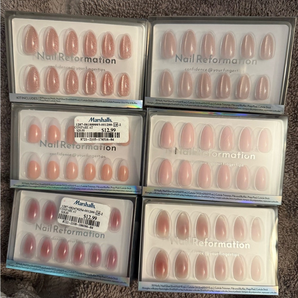 NWT- Nail Reformation Neutral Pink Press-On Nail Sets